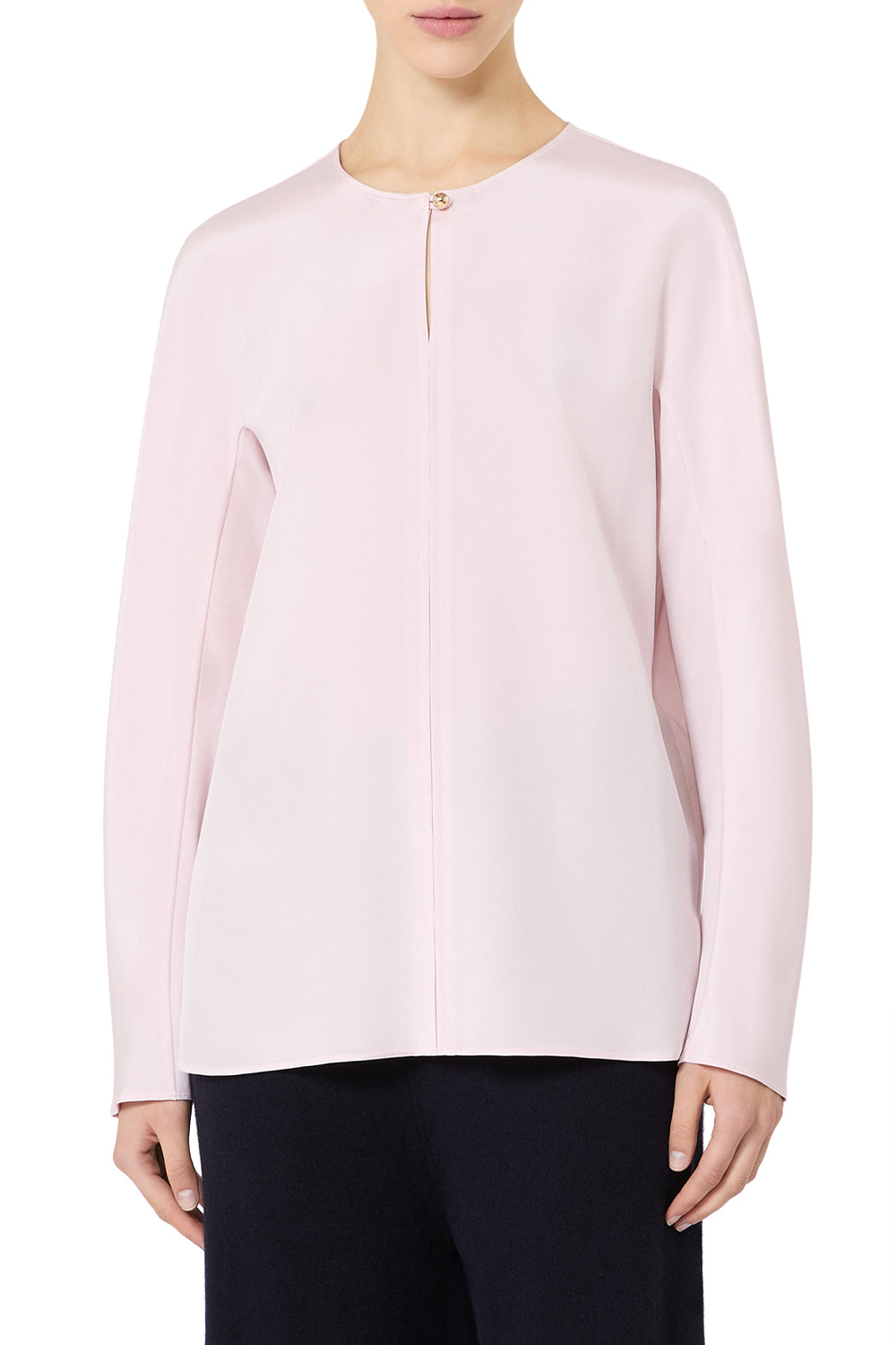 MAX MARA Blusa in crêpe de Chine di seta MXPMITICO