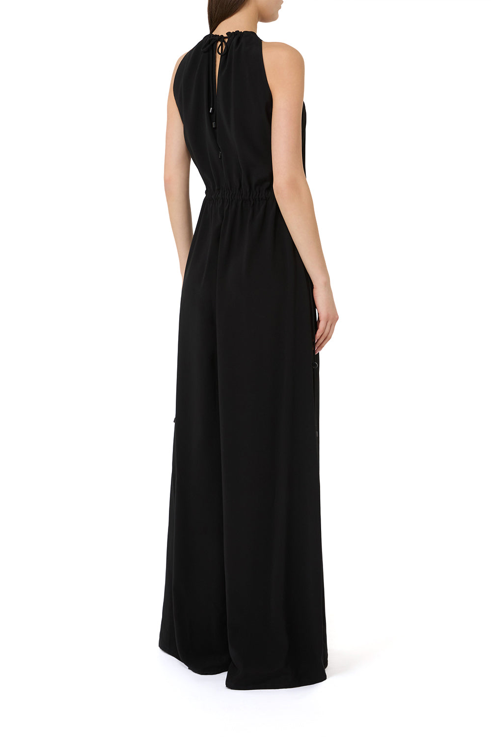 MAX MARA Tuta fluida in envers satin "MXMALAMARO"
