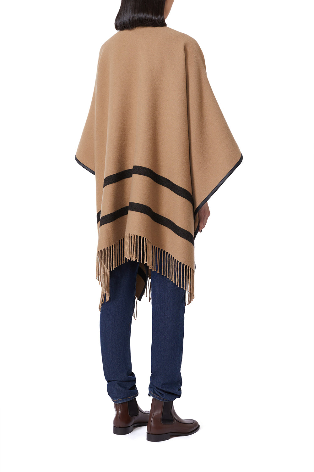 MAX MARA Poncho in lana jacquard "MXAARIS"
