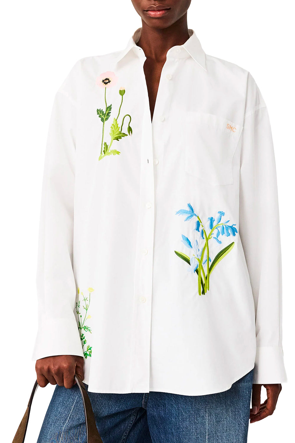 STELLA MCCARTNEY Camicia con Ricamo Floreale