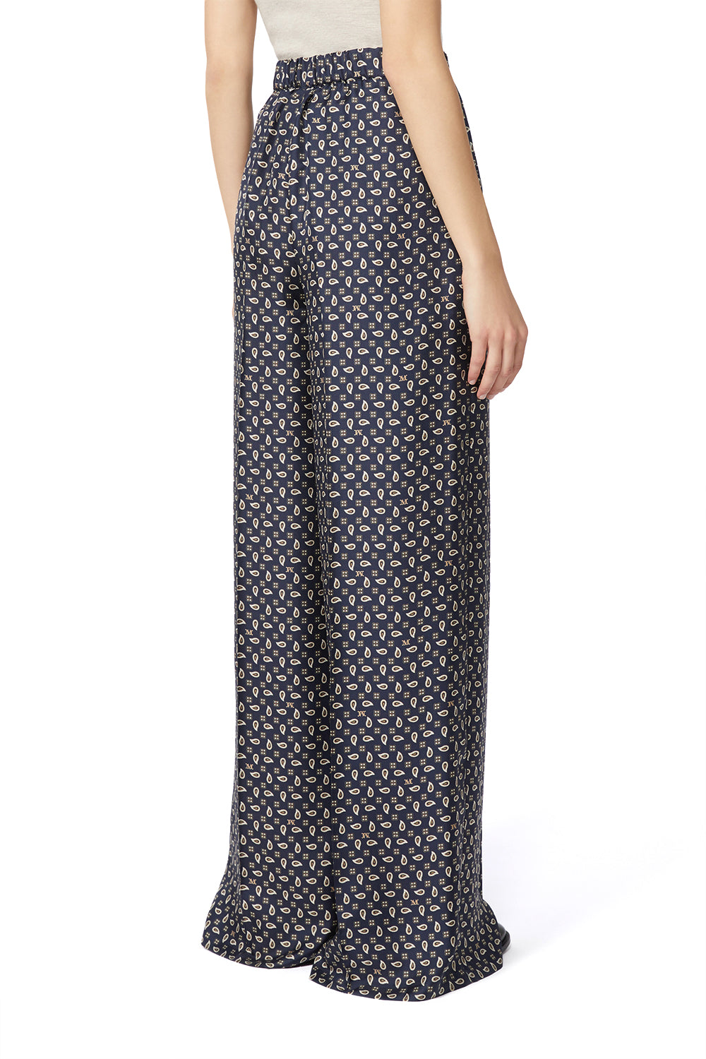 MAX MARA Pantalone in seta stampata MXMVISCHIO