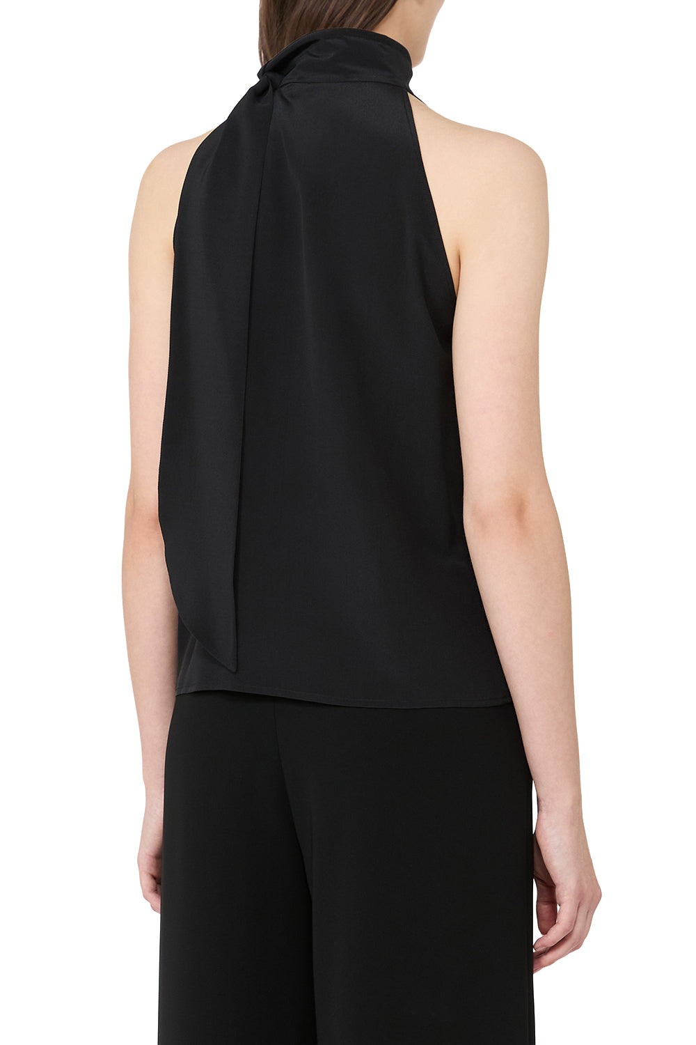 MAX MARA Top smanicato in crêpe de Chine "MXMFUNE"