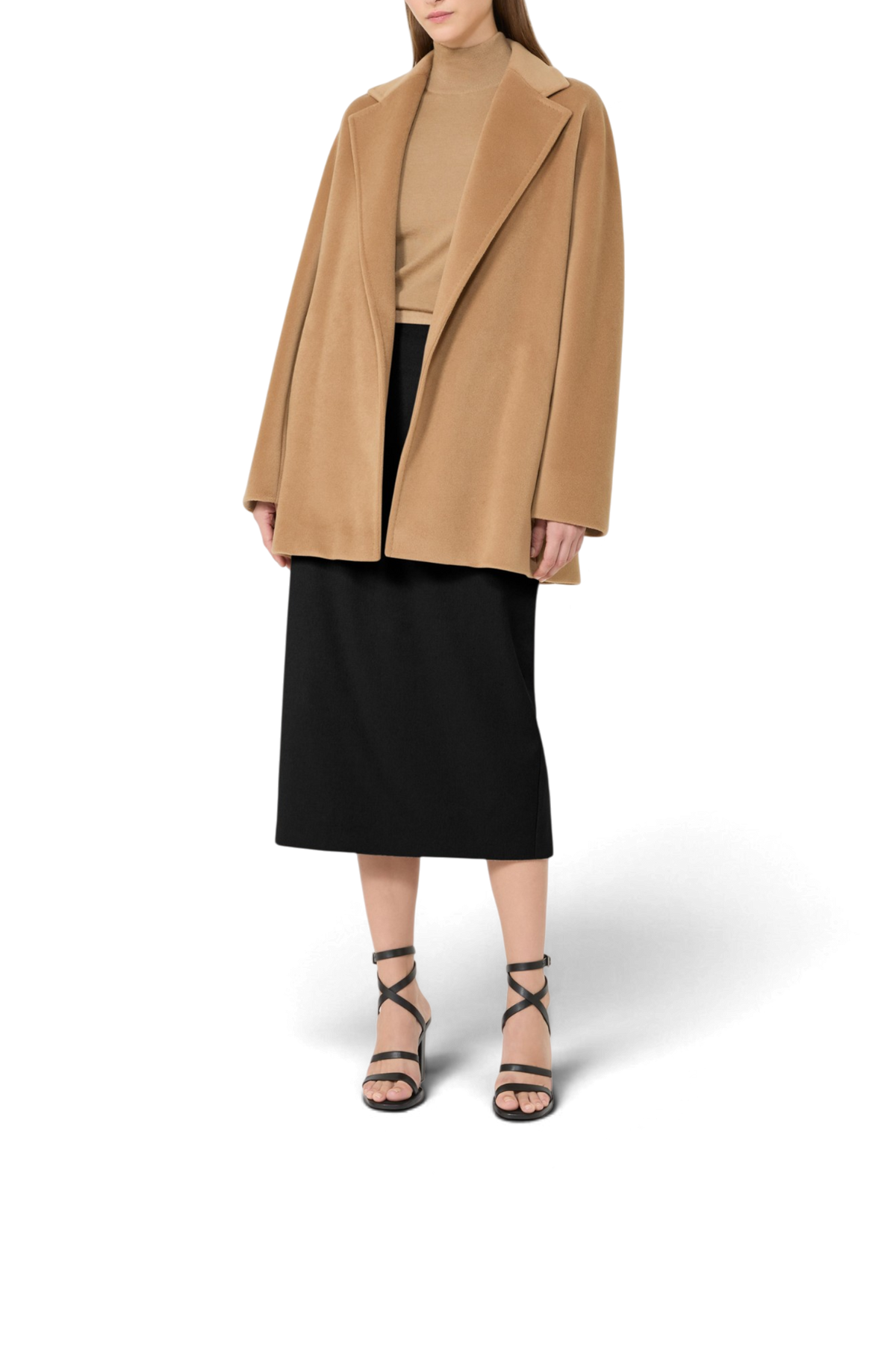 MAX MARA Dolcevita in filato di cachemire "MXMGATTO" – Caramello