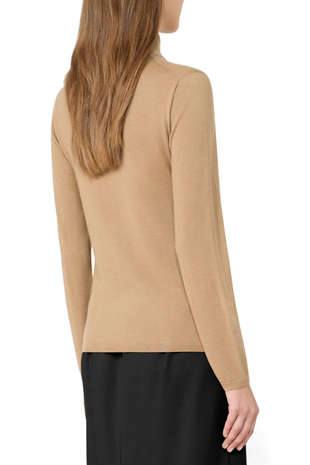 MAX MARA Dolcevita in filato di cachemire "MXMGATTO" – Caramello