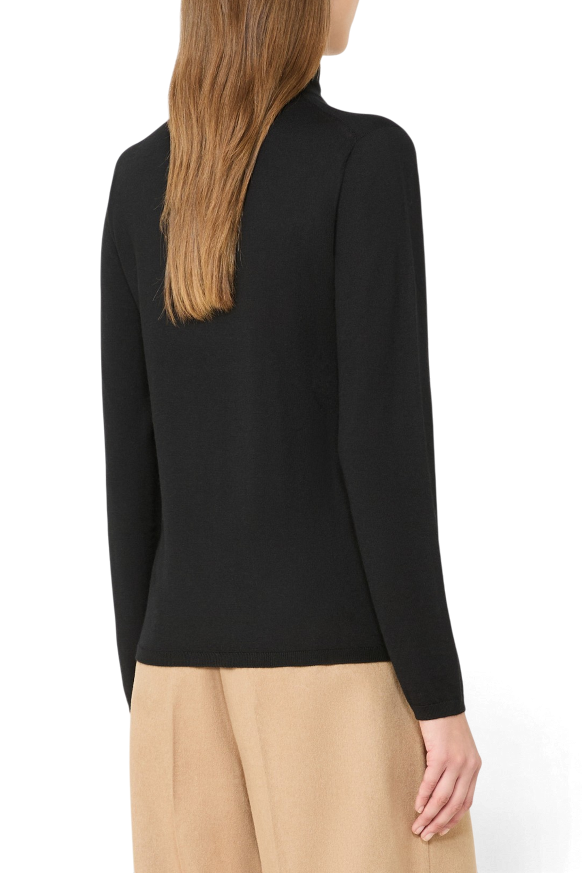 MAX MARA Dolcevita in filato di cachemire "MXMGATTO" – Nero