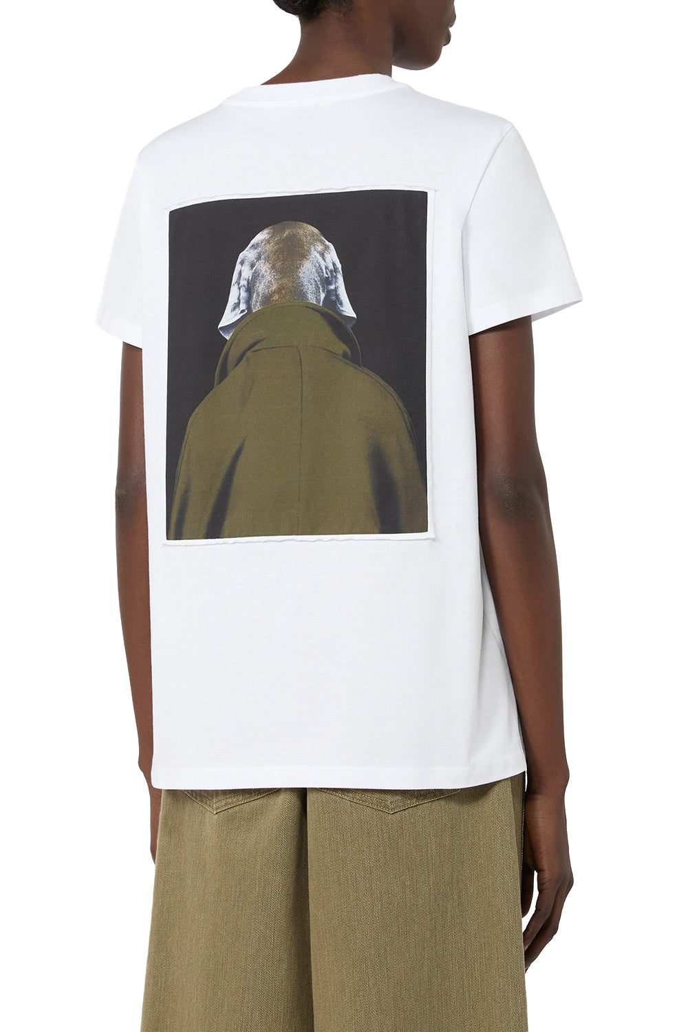 MAX MARA T-shirt in jersey con stampa iconica "MXMCALCA"