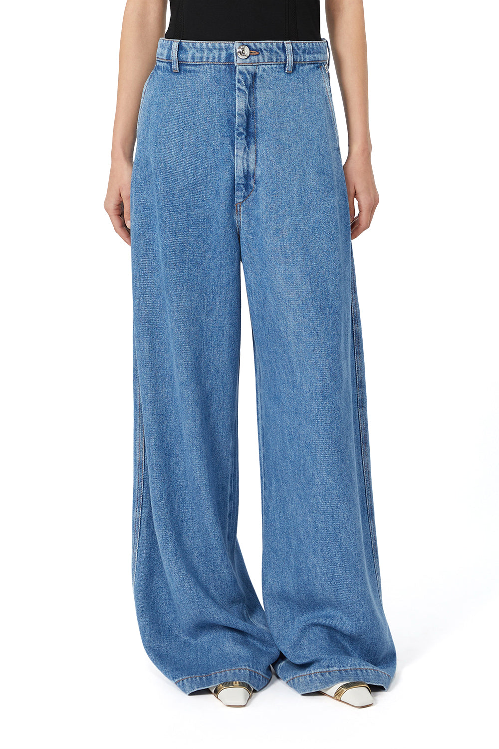 SPORTMAX Denim oversize in tencel "SPDPIOPPO"