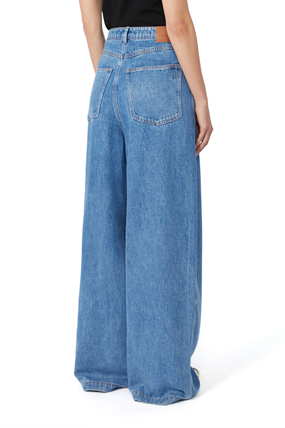 SPORTMAX Denim oversize in tencel "SPDPIOPPO"