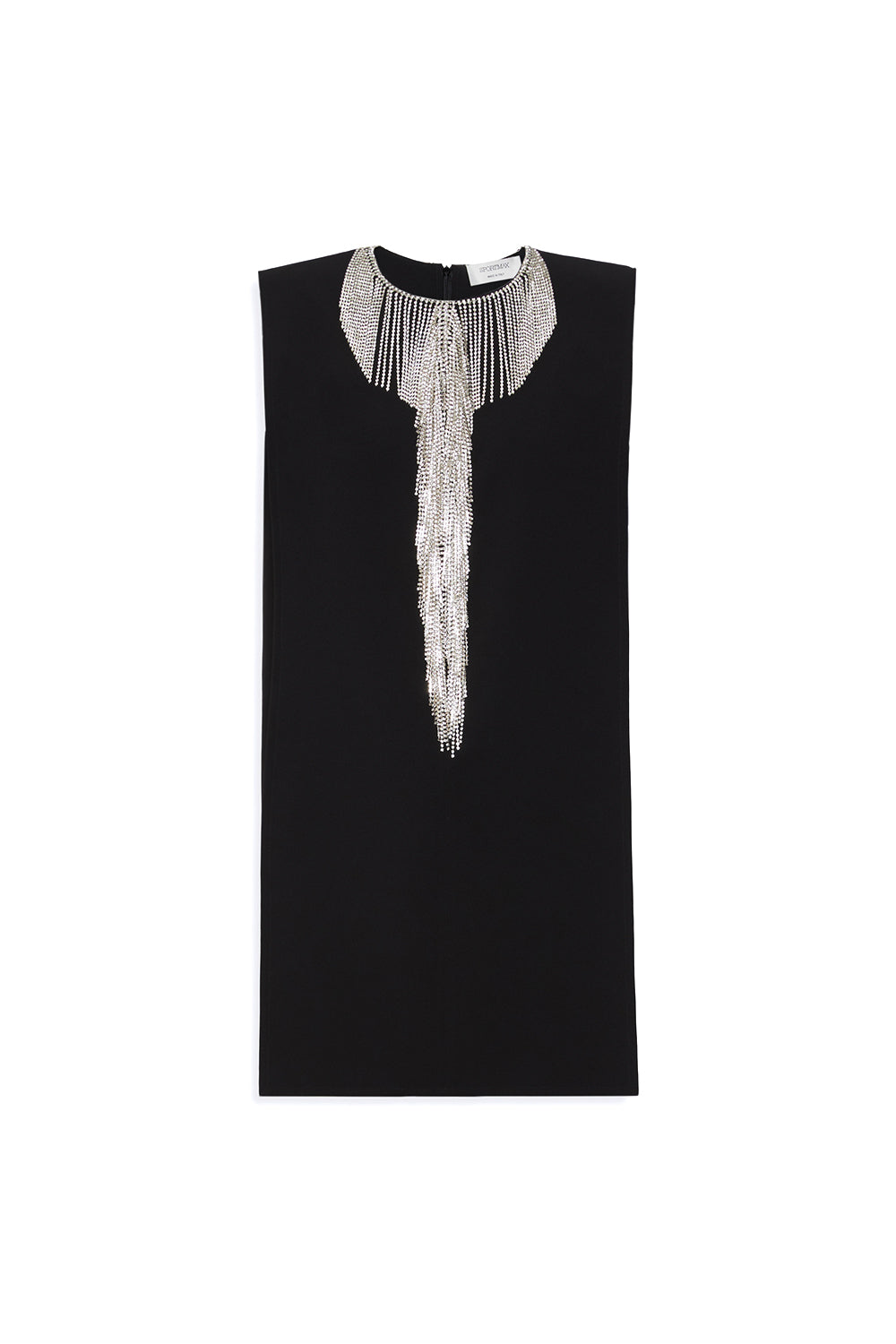 SPORTMAX Mini abito smanicato in cady con strass "SPXFESTOSO"