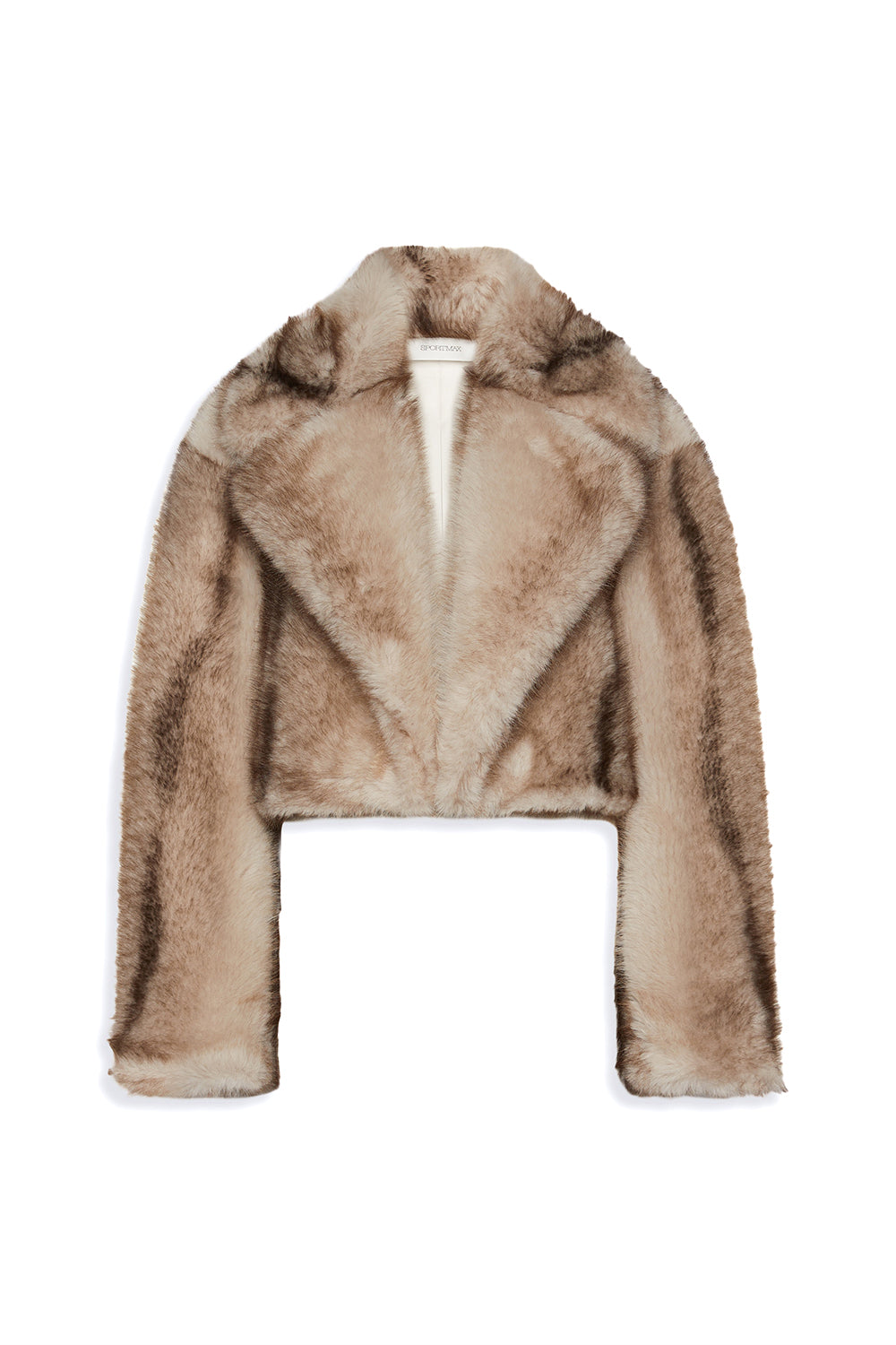 SPORTMAX Giacchino corto in jersey furry "SPXQUANTUM"