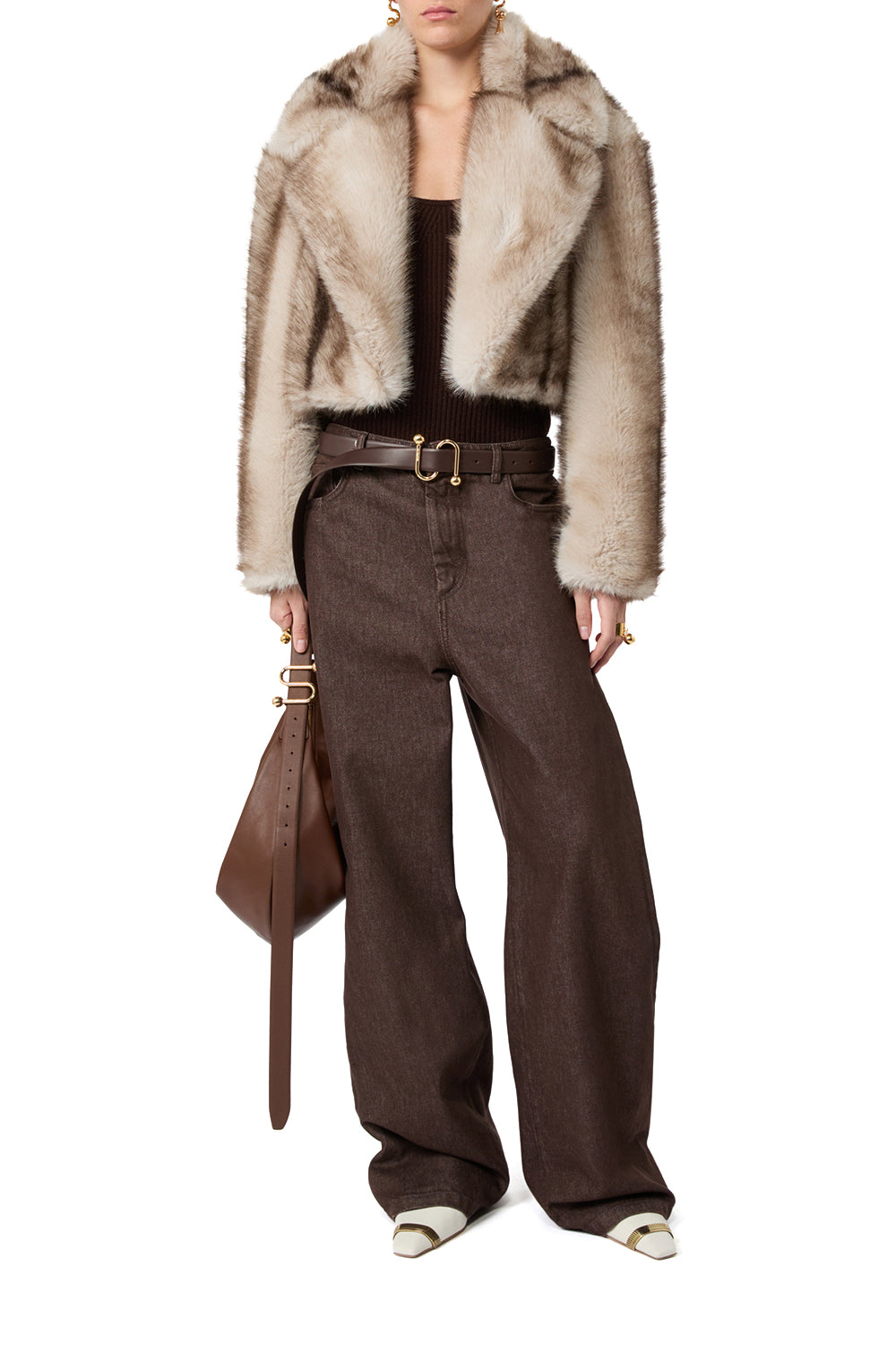 SPORTMAX Giacchino corto in jersey furry "SPXQUANTUM"