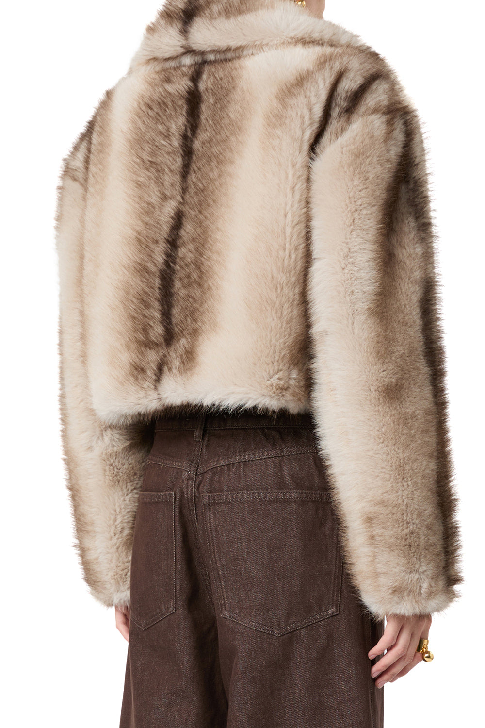 SPORTMAX Giacchino corto in jersey furry "SPXQUANTUM"