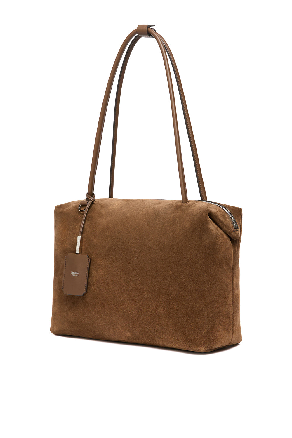 MAX MARA Bauletto squadrato in crosta e pelle "MXAHOLDALLGLIDE"