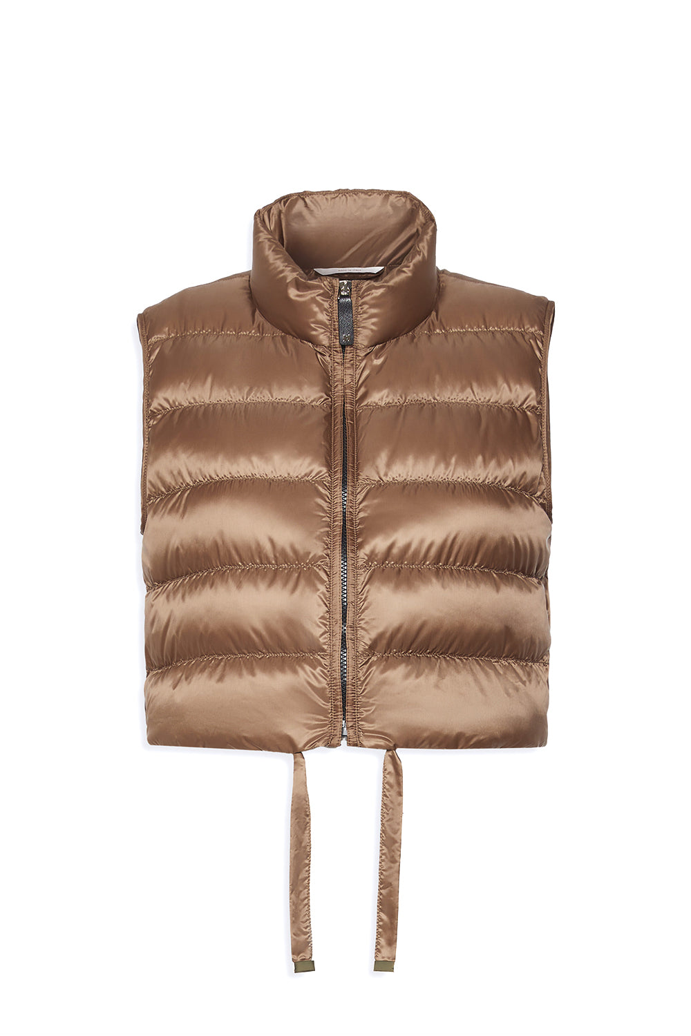 MAX MARA Gilet imbottito crop in tela antigoccia "MTCFAVILLA"