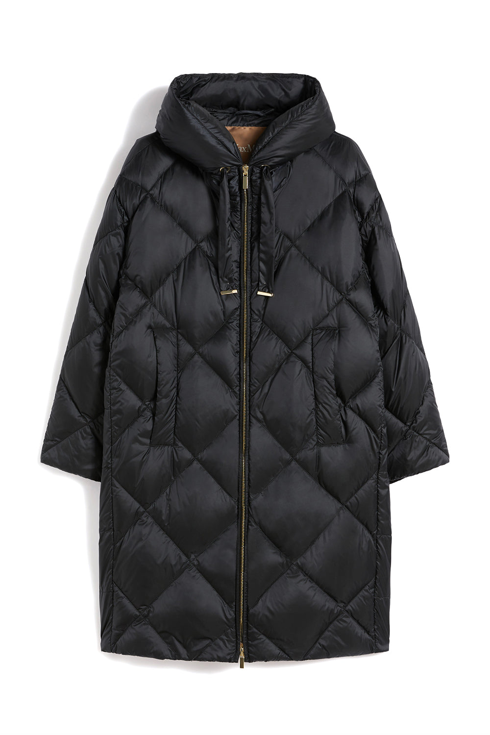 MAX MARA Imbottito midi con cappuccio in tela antigoccia "MTCTREFE"