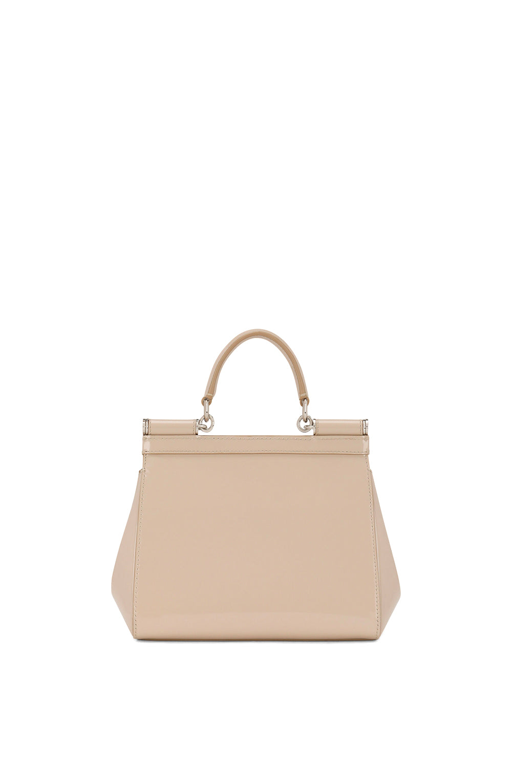 DOLCE & GABBANA Borsa a mano Sicily piccola in pelle di vitello lucida