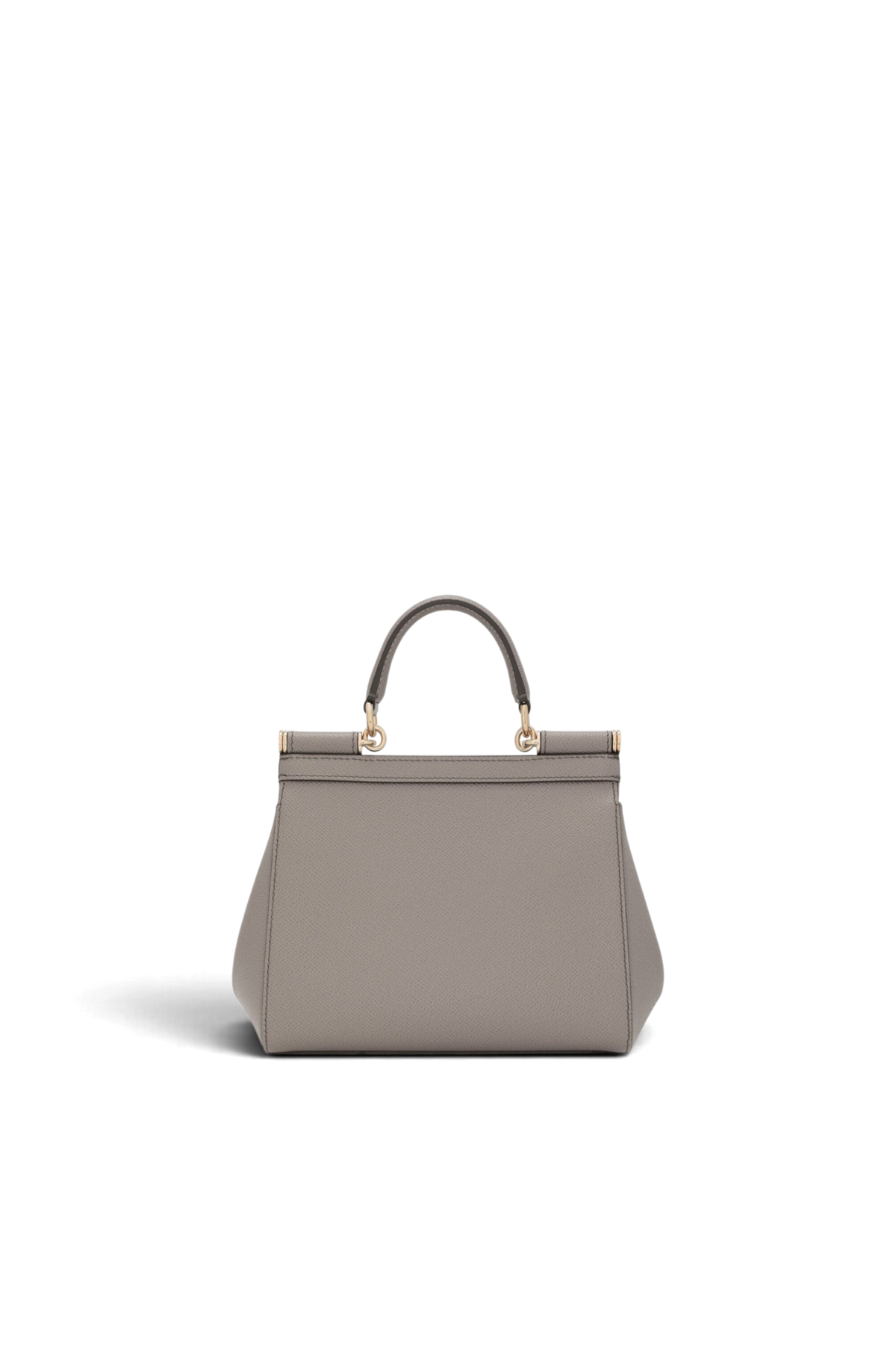 DOLCE & GABBANA Borsa a mano Sicily piccola in pelle di vitello dauphine – Fango chiaro