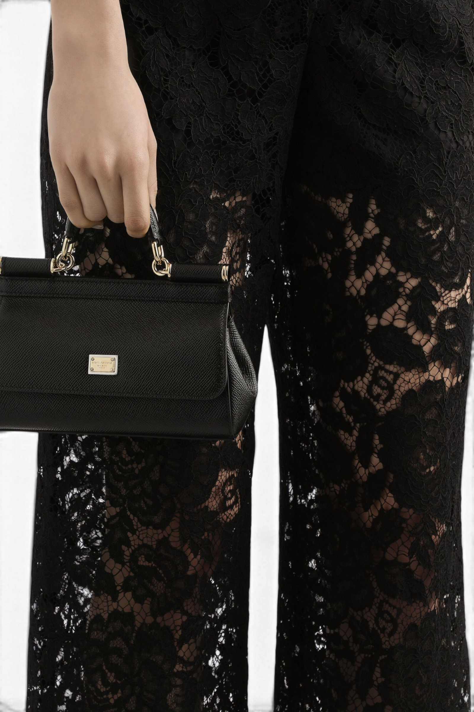 DOLCE & GABBANA Borsa a mano Sicily mini in pelle di vitello