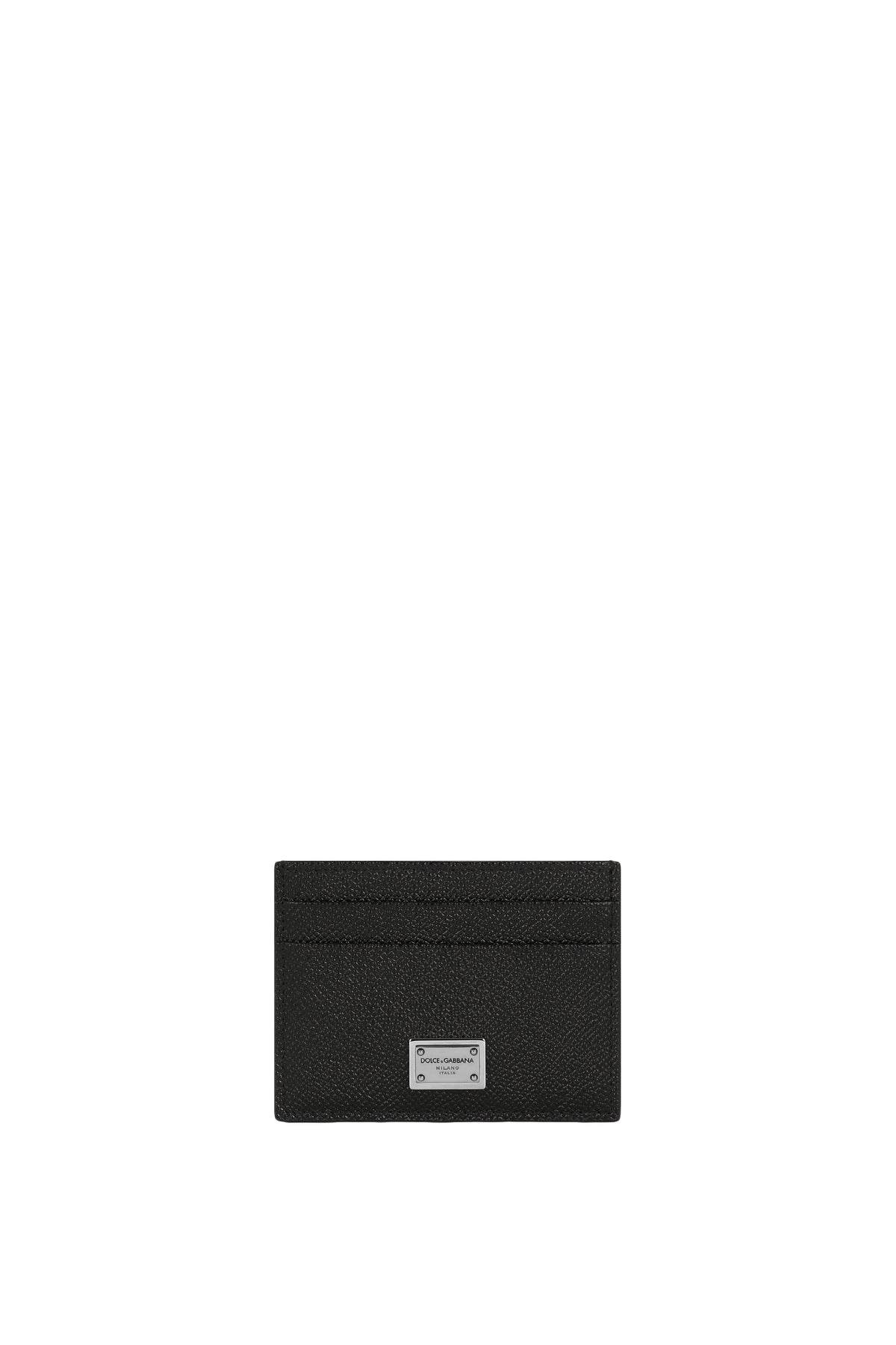 DOLCE & GABBANA 小牛皮名片夹，配有印有品牌标识的铭牌