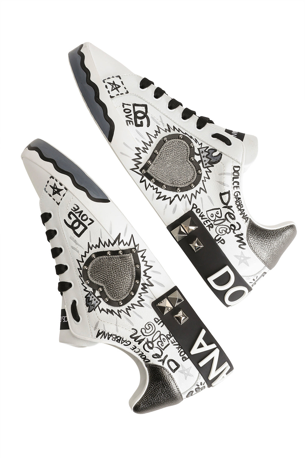 DOLCE & GABBANA Sneaker portofino in pelle di vitello