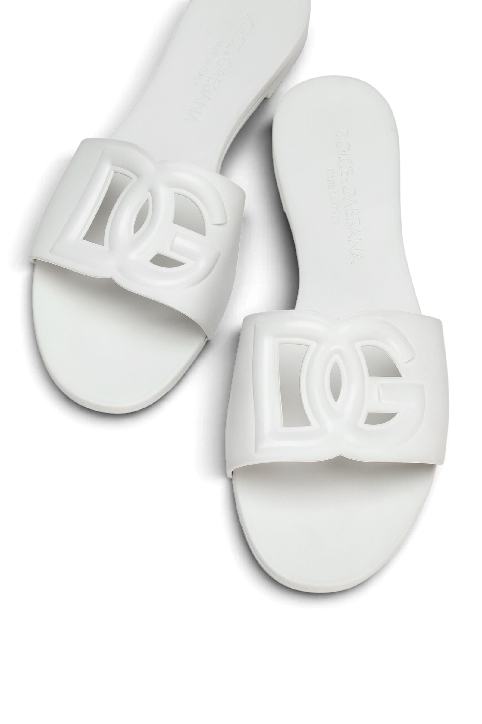 DOLCE & GABBANA Slide beachwear in gomma