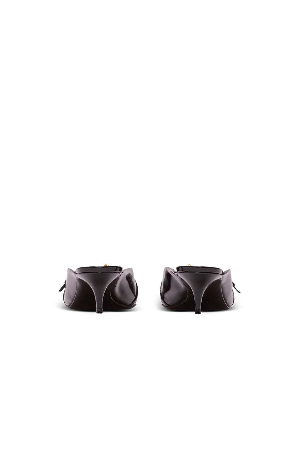 BALMAIN Sabot Sync in pelle verniciata a punta