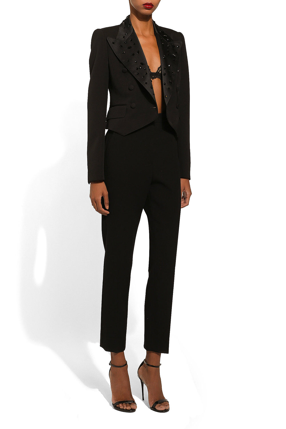 DOLCE & GABBANA Pantaloni sartoriali in sallia