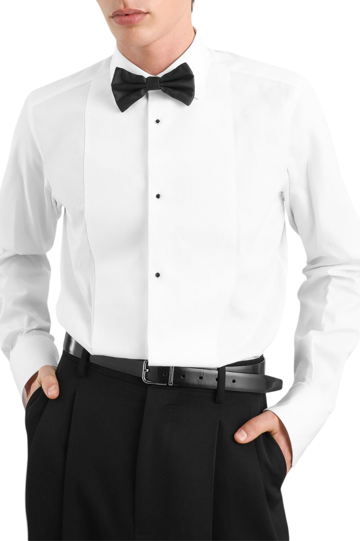 DOLCE & GABBANA Camicia tuxedo popeline di cotone