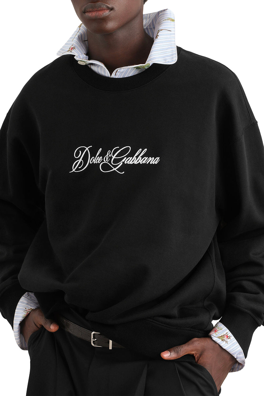 DOLCE & GABBANA Felpa in cotone con logo
