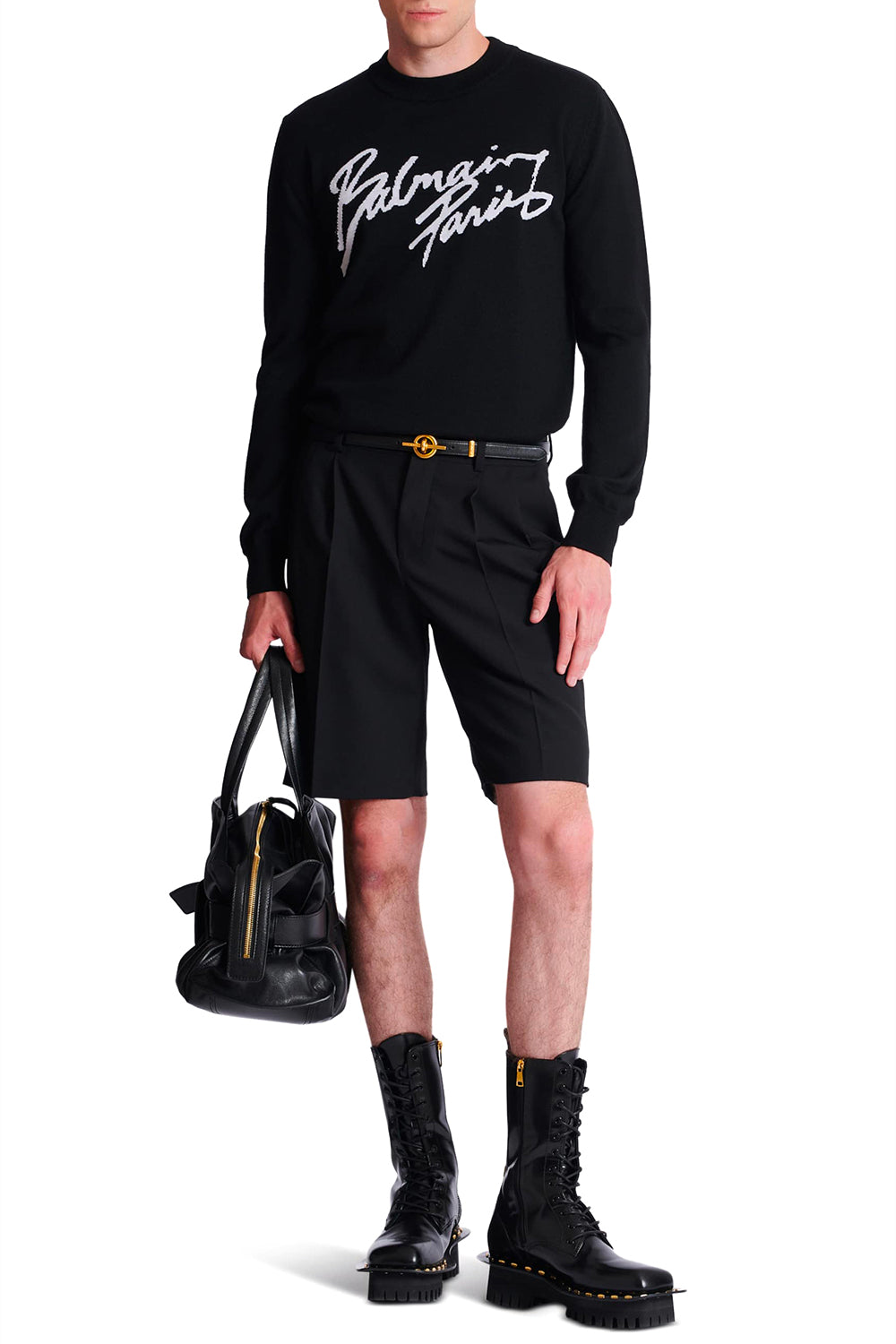 BALMAIN Pullover in lana merino