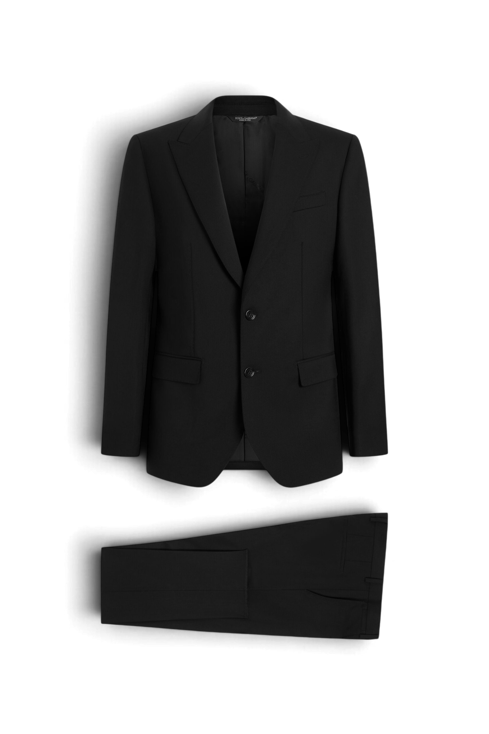 DOLCE & GABBANA Abito monopetto martini light in gabardina di lana