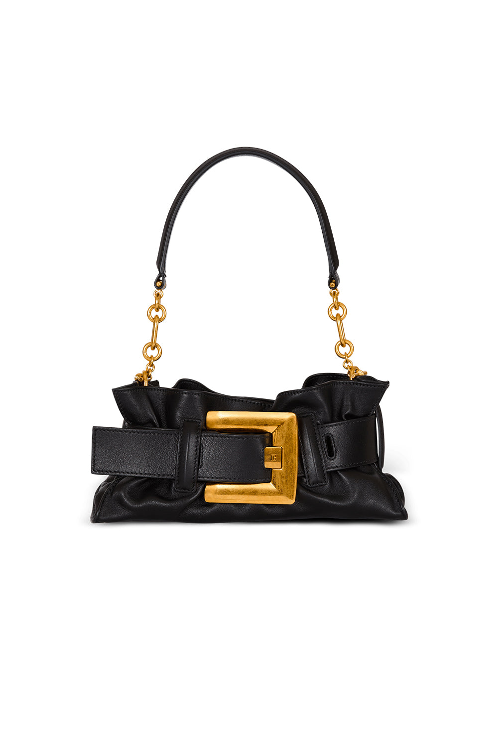 BALMAIN Borsa Anthem mini a spalla in pelle di vitello