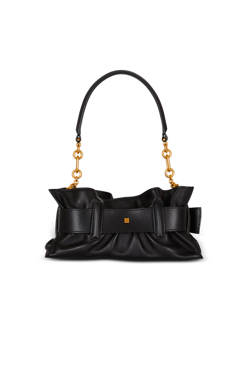 BALMAIN Borsa Anthem mini a spalla in pelle di vitello