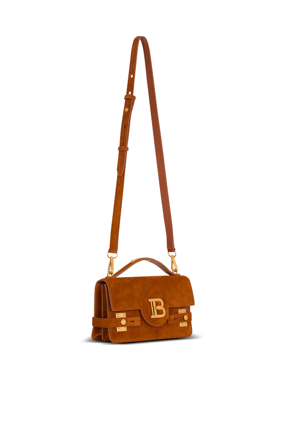 BALMAIN Borsa B-Buzz Shoulder 24 in daino