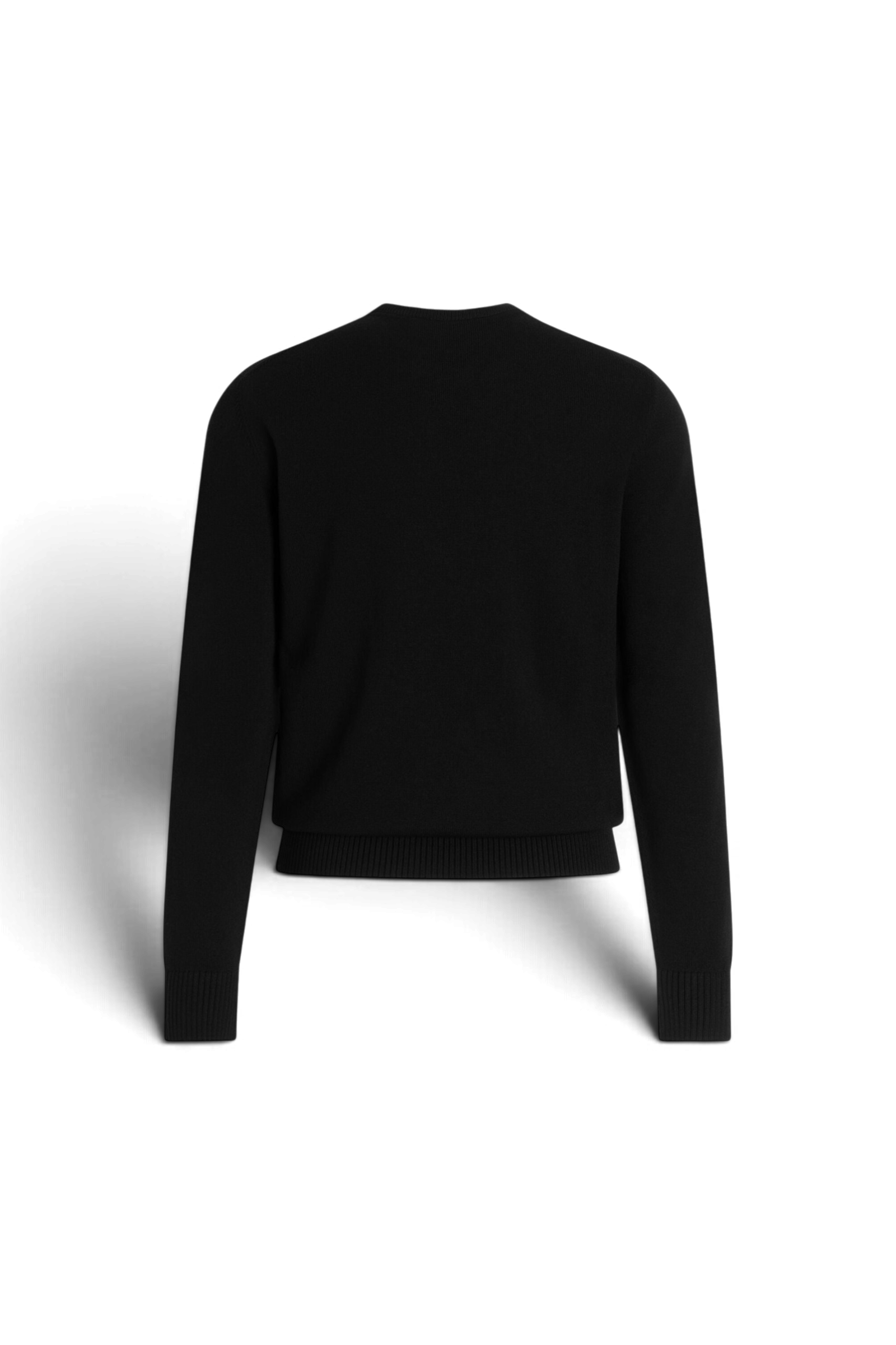 DOLCE & GABBANA Pullover in lana rasata con ricamo