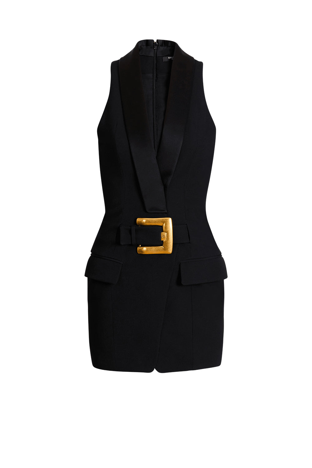 BALMAIN Abito corto con cintura