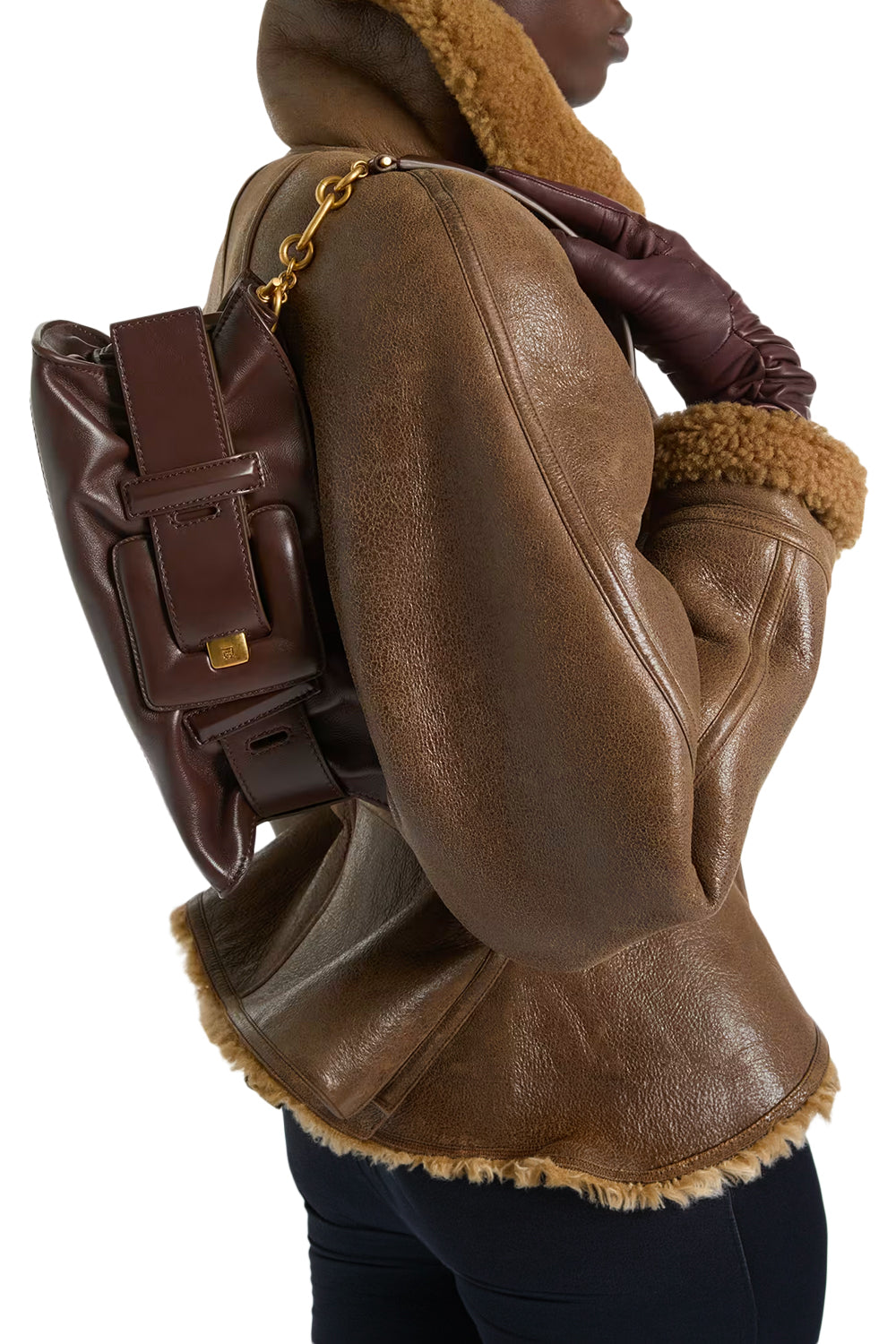 BALMAIN Borsa ANTHEM Mini in pelle liscia