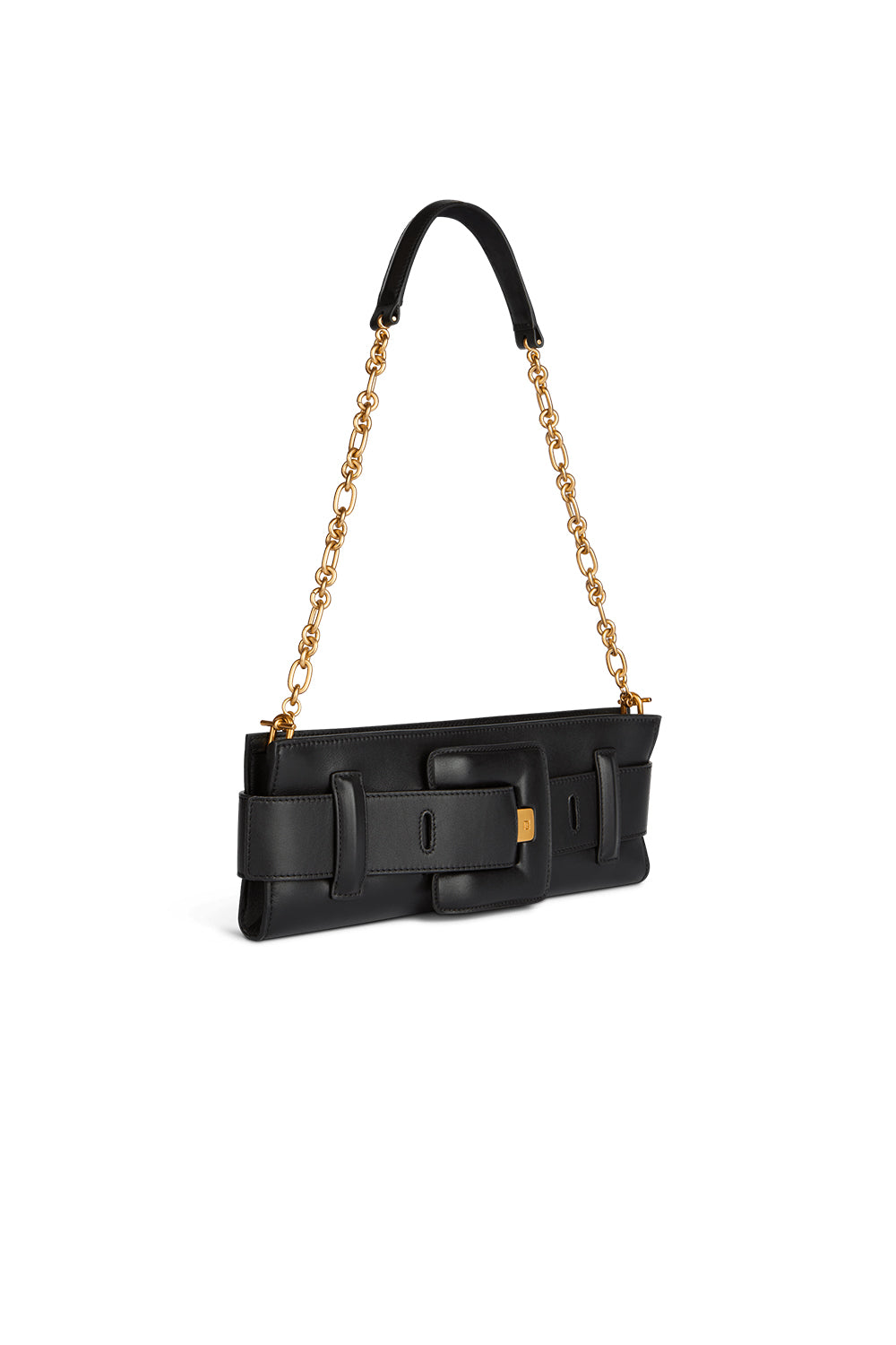 BALMAIN Pochette Anthem in pelle liscia