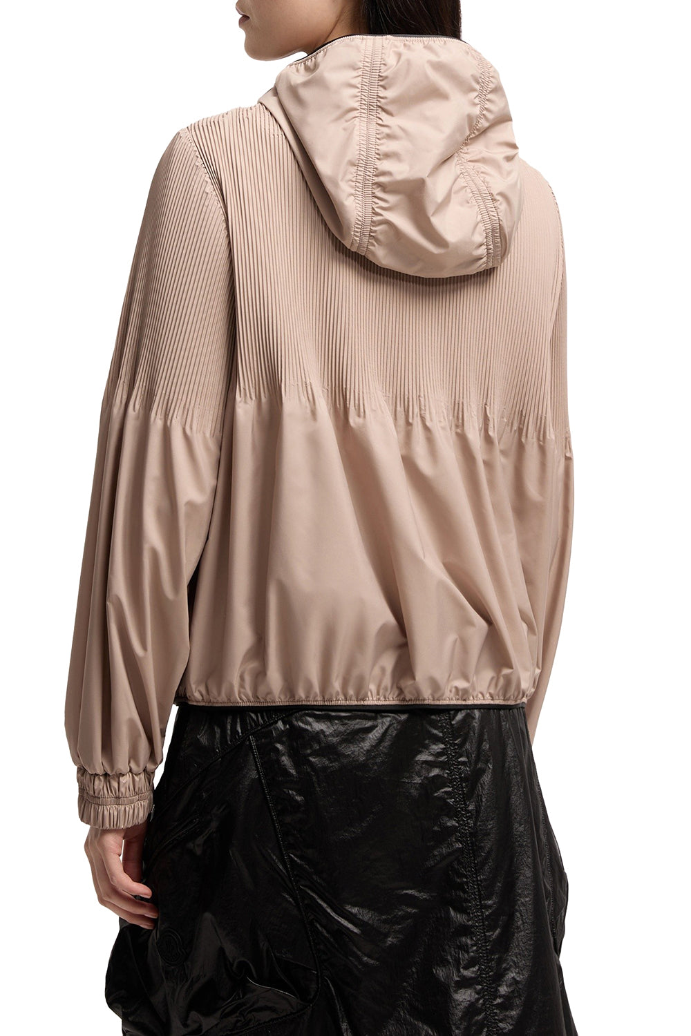 MONCLER Giacca Anemone con cappuccio e pieghe