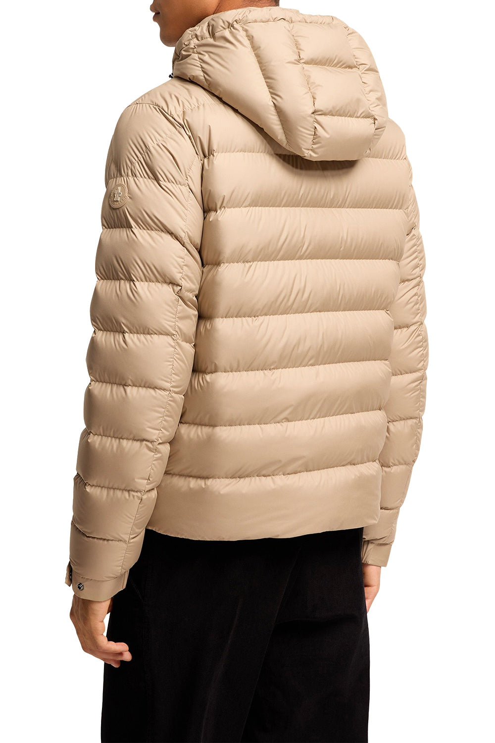 MONCLER Piumino corto Arneb con cappuccio – Beige