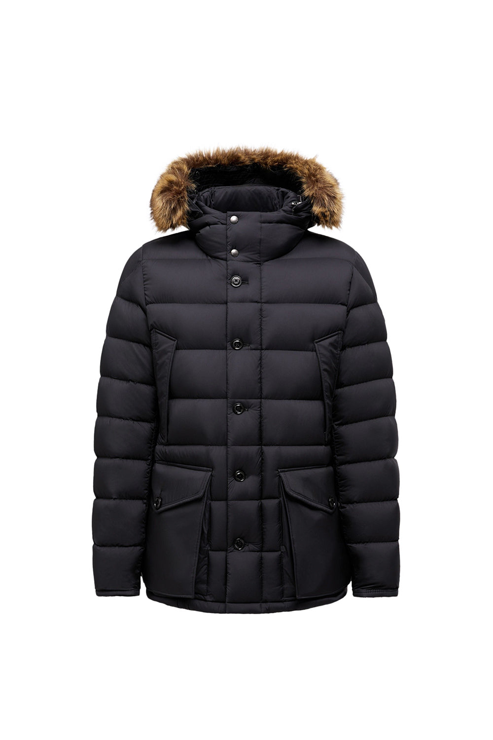 MONCLER Piumino midi Clunye con cappuccio