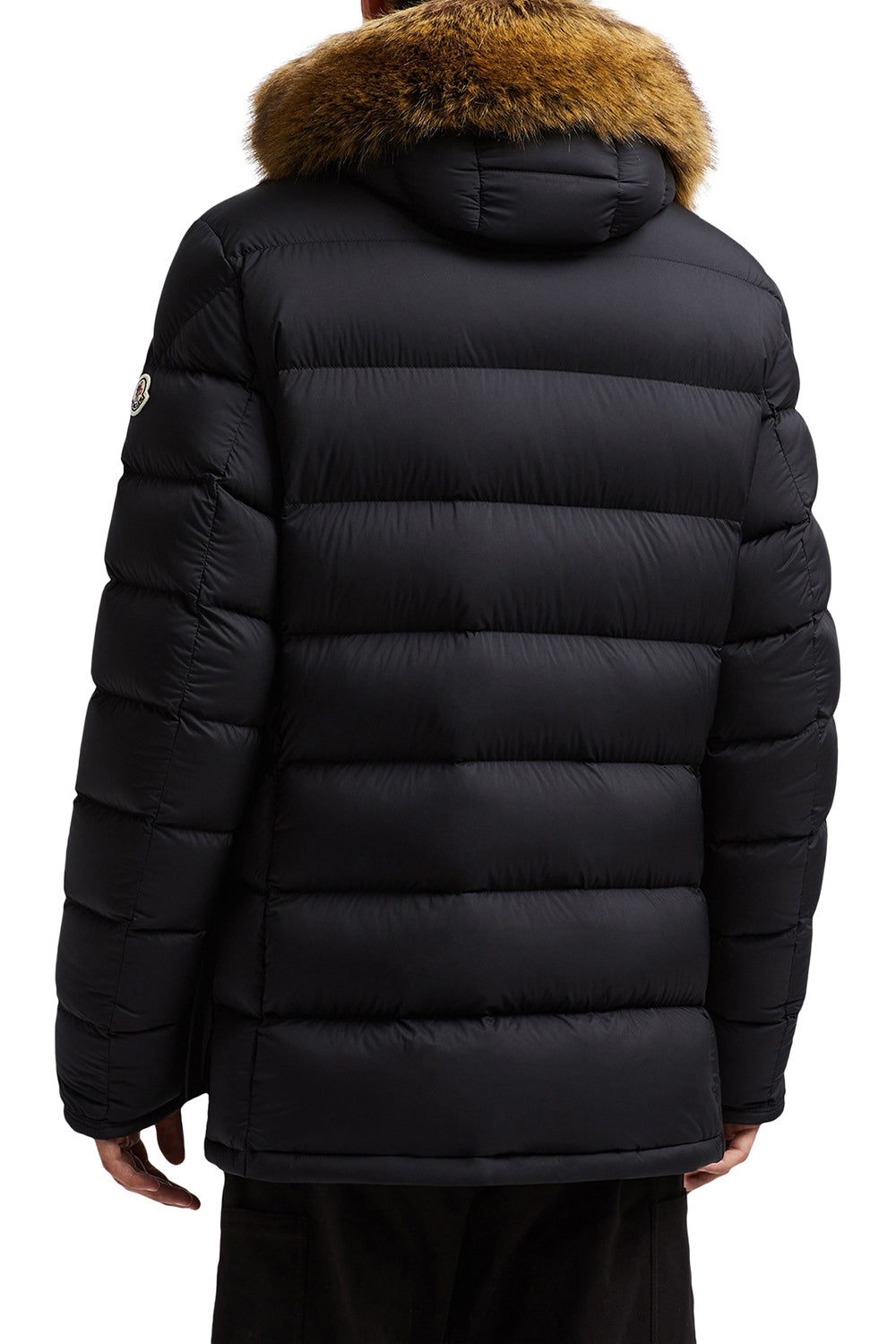 MONCLER Piumino midi Clunye con cappuccio