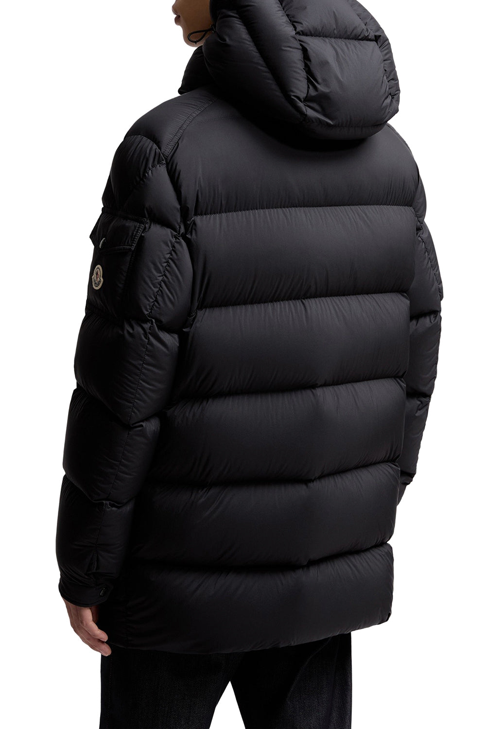 MONCLER Piumino midi Bretagne con cappuccio