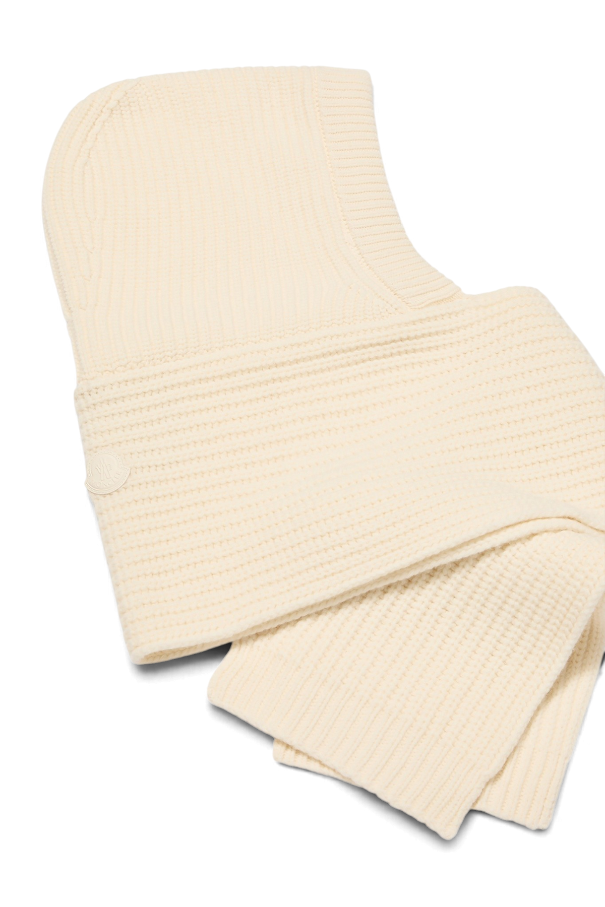 MONCLER Sciarpa con cappuccio in misto lana e cashmere