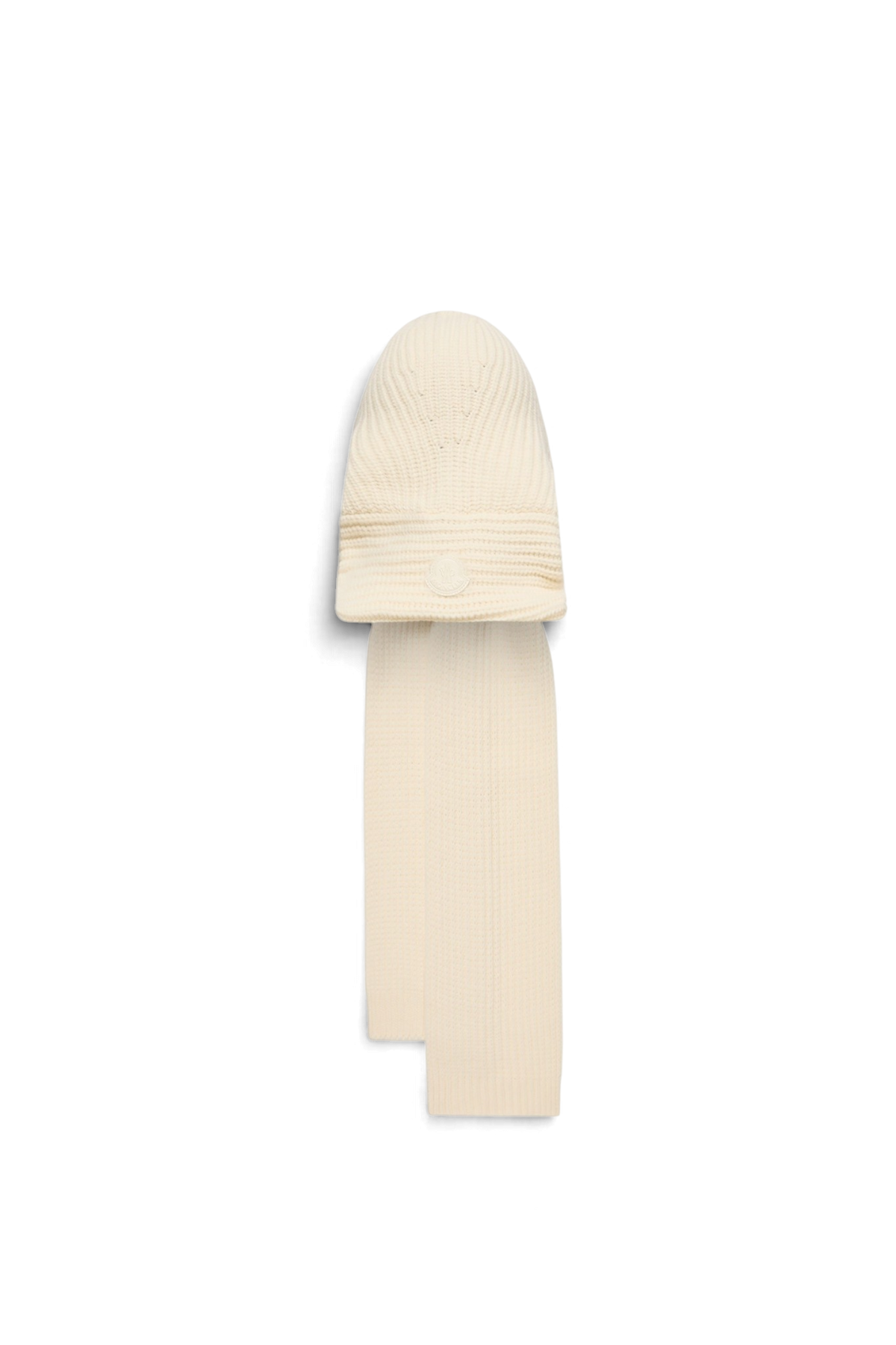 MONCLER Sciarpa con cappuccio in misto lana e cashmere