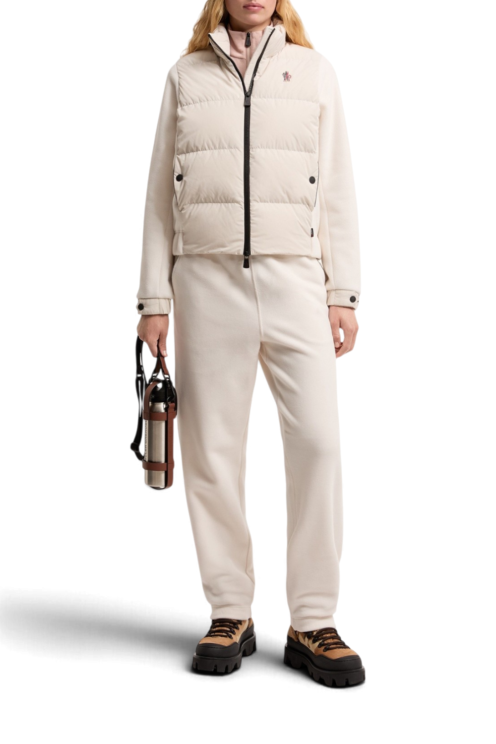 MONCLER GRENOBLE Cardigan imbottito Polartec® con zip