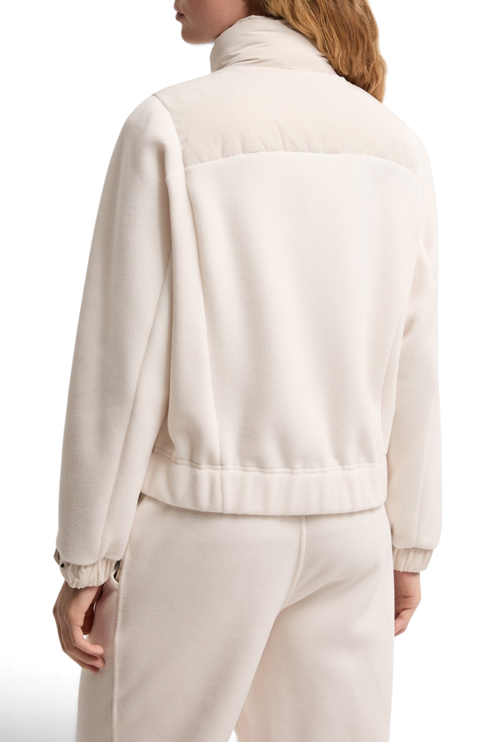 MONCLER GRENOBLE Cardigan imbottito Polartec® con zip – LIGHT BEIGE