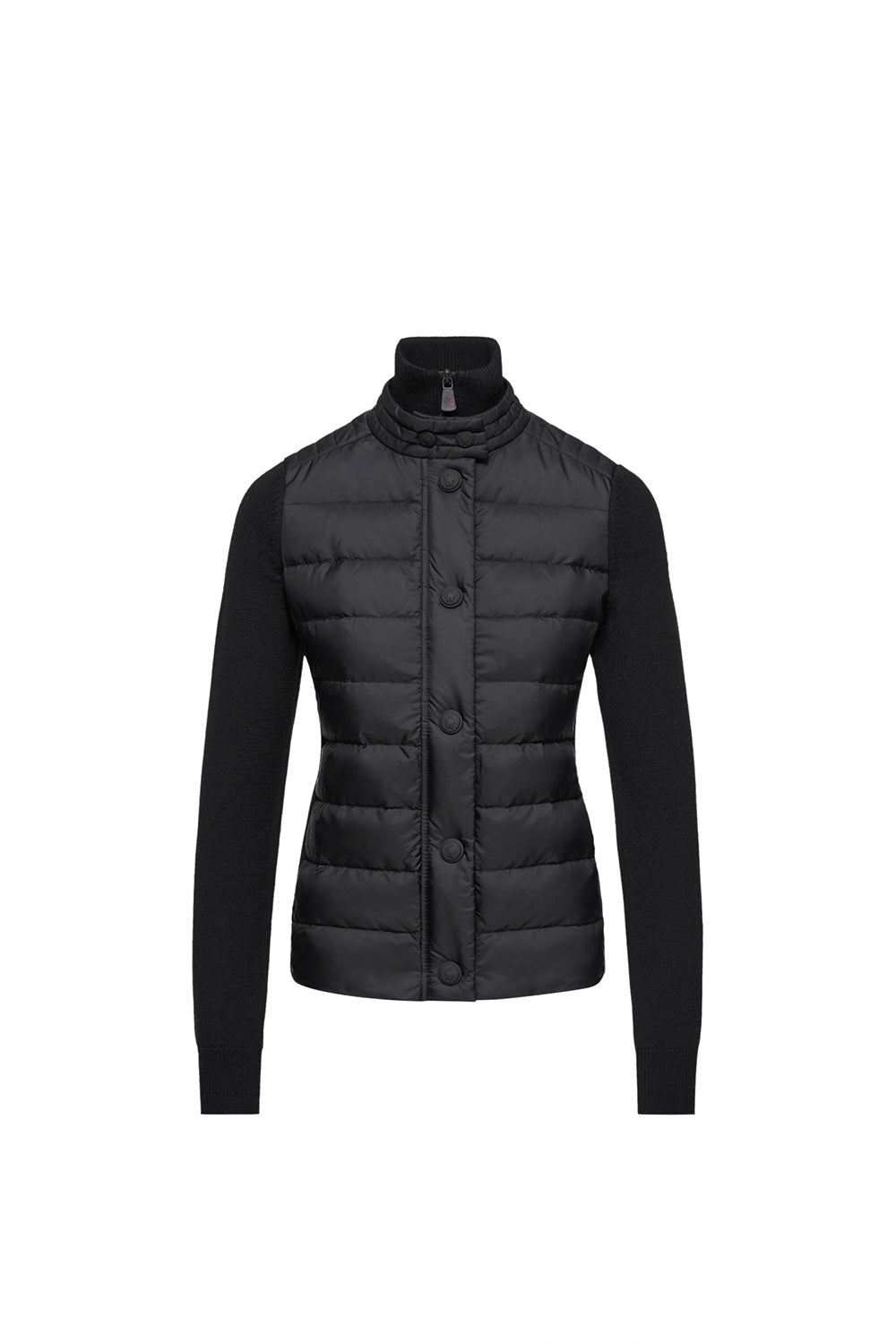 MONCLER GRENOBLE Cardigan imbottito in misto lana