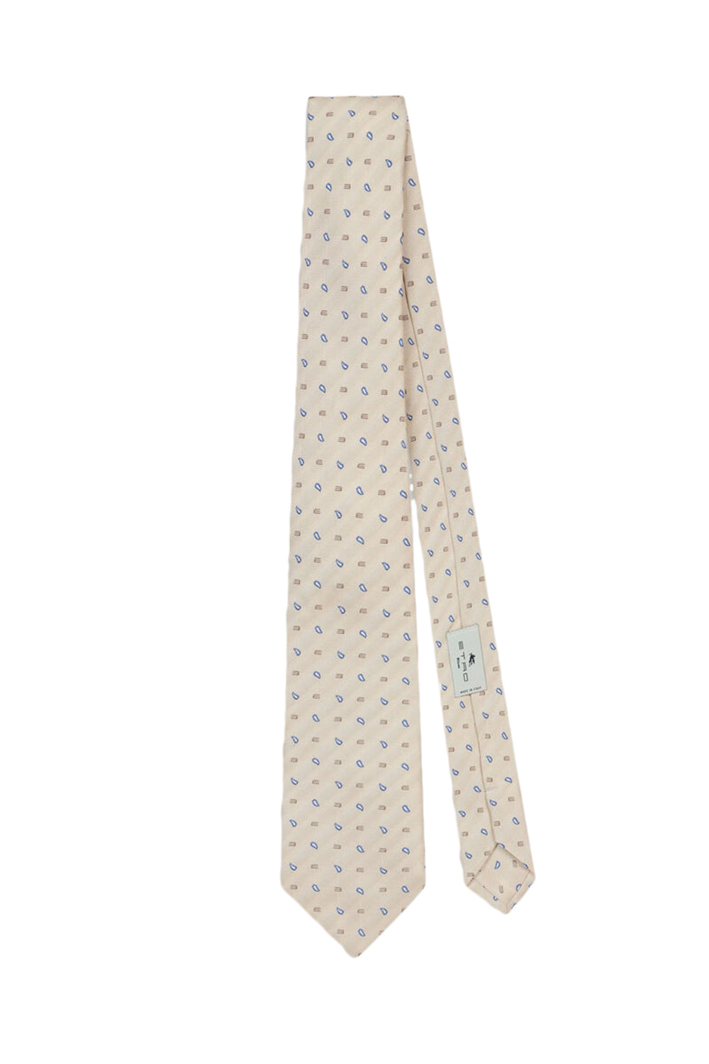 ETRO Krawatte mit Mikro-Paisley-Muster und Logo