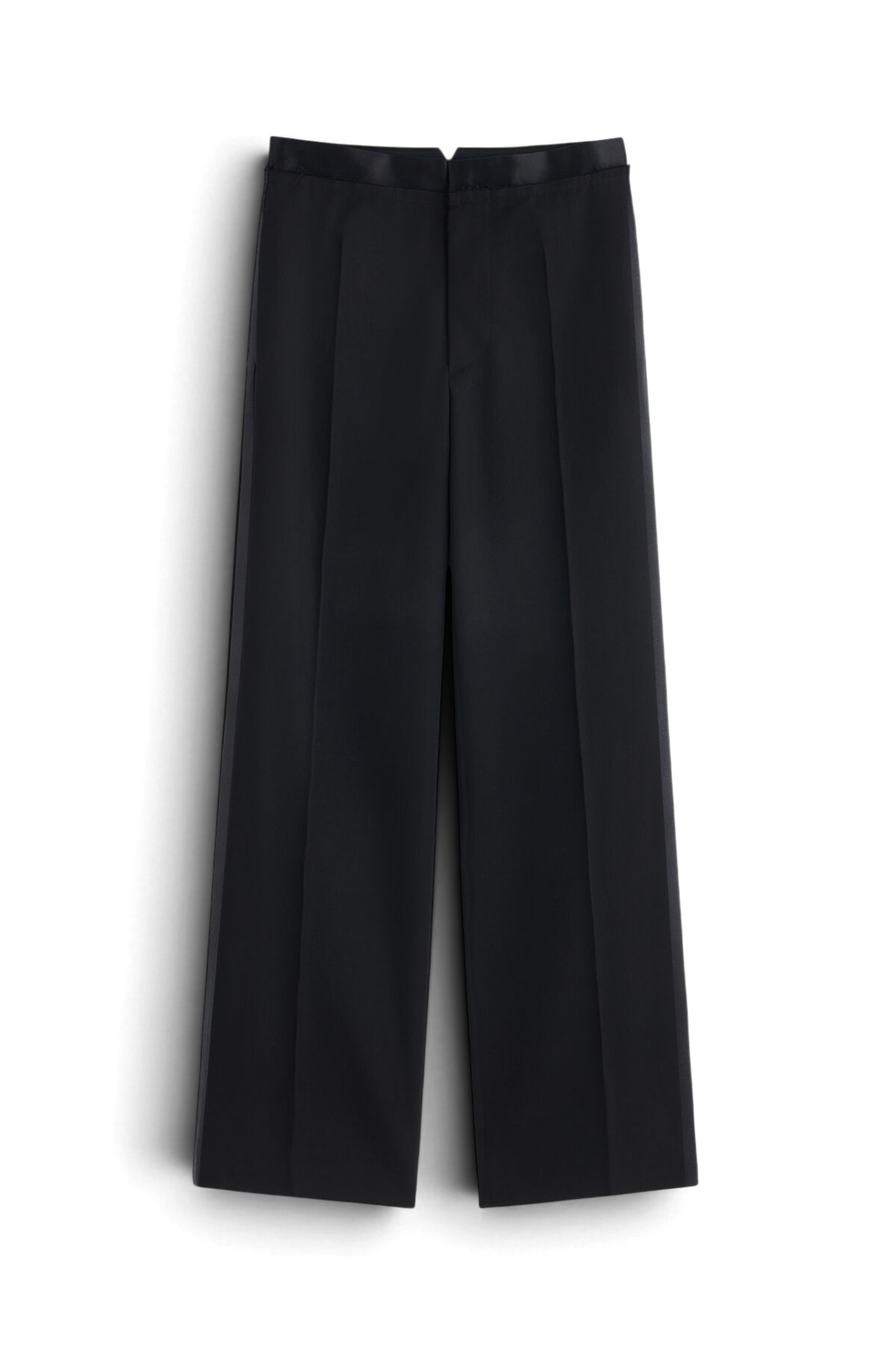 MAISON MARGIELA Pantaloni Da Smoking In Lana Vergine E Cintura In Raso